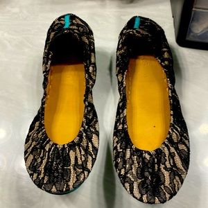 Tieks size 11 HARD TO FIND black lace flats